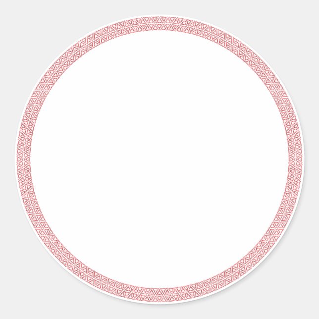 Bac à épices rouge bordure blanc étiquette autocol (Devant)