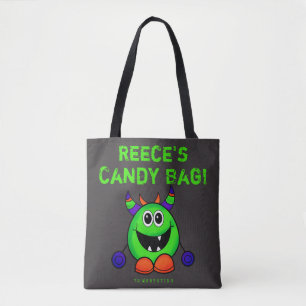 Bac d'Halloween personnalisé ou monstre de sac de