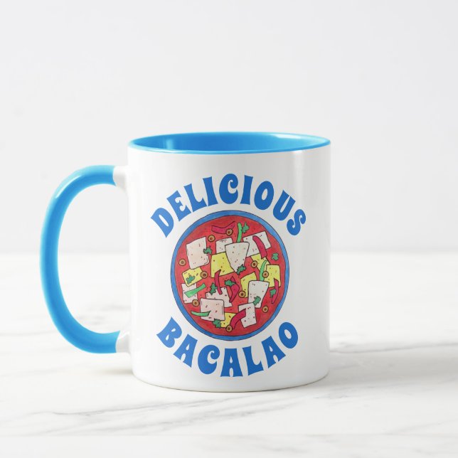 Bacalao Puerto Rican Cuisine Salted Cod Fish Stew Mug (Left)