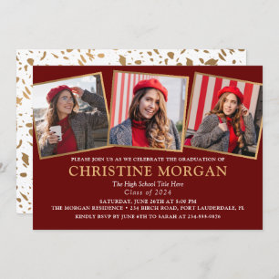 Baccalauréat en or noir Faire-part de la photo