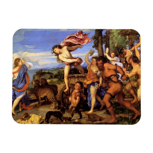 Bacchus and Ariadne by Titian Magnet (Horizontal)