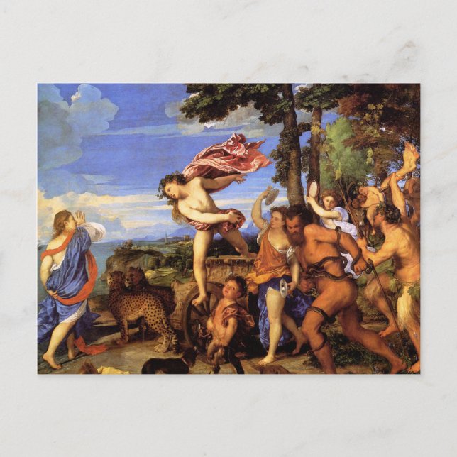 Bacchus and Ariadne by Titian Postcard (Front)