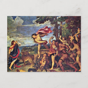 Bacchus And Ariadne " By Tizian (Best Quality) Postcard