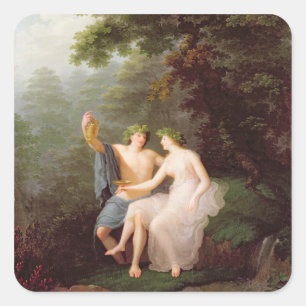 Bacchus and Ariadne Square Sticker