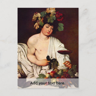 Bacchus by Caravaggio Postcard