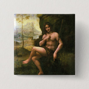 Bacchus, c.1695 (oil on canvas) 2 inch square button