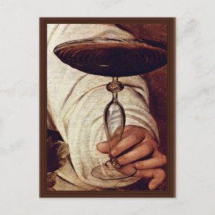 Bacchus, Detail By Michelangelo Merisi Da Caravagg Postcard