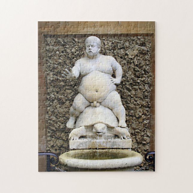 Bacchus Fountain Jigsaw Puzzle (Vertical)