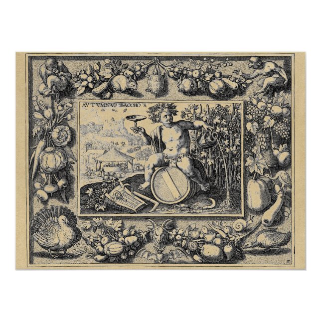 Bacchus God of Wine Perfect Poster (Front)
