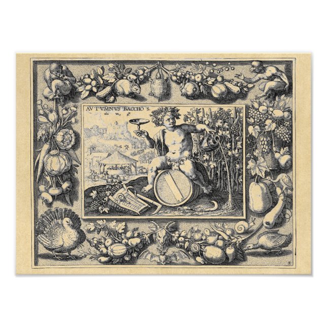 Bacchus God of Wine Photo Print (Front)
