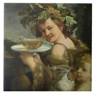 Bacchus (oil on canvas) tile