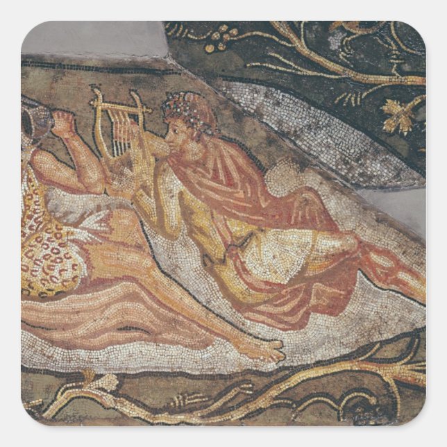 Bacchus Reclining, detail Square Sticker (Front)