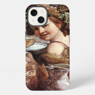 BACCHUS WITH GRAPES AND WINE MONOGRAM iPhone 13 CASE