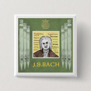 BACH 2 INCH SQUARE BUTTON
