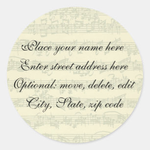 Bach Address Label