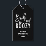 Bach and Boozy Bachelorette Party Favours Gift Tags<br><div class="desc">Bach and Boozy Bachelorette Party Favours</div>