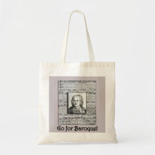 Bach Baroque Music Tote Bag