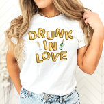 Bach & Boozy Bachelorette Drunk In Love T-Shirt<br><div class="desc">This fun invitation will be ready to send out once you customize it! A fun balloon design and champagne!</div>