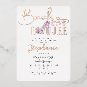 Bach & Boujee Diamond Glam Bachelorette Party Rose