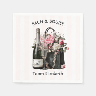 Bach & Boujee Personalized Team Bride Bachelorette Napkin