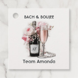 Bach & Boujee Personalized Team Bride Favour Tags