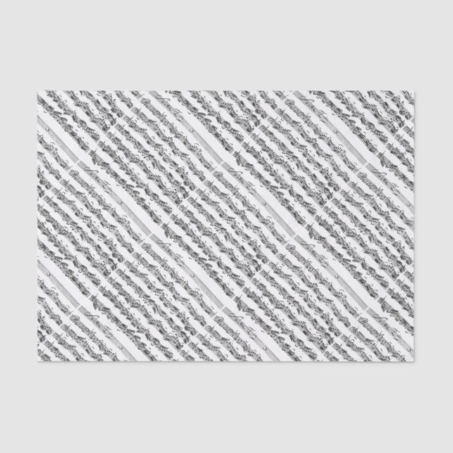 Bach Cello Suite Music Manuscript Tissue Paper (Front)