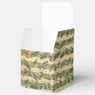 Bach Chaconne Manuscript for Solo Violin Favor Box