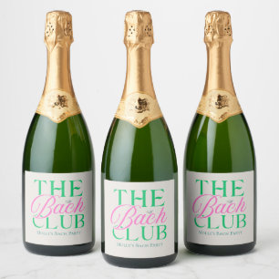 Bach Club Pink Bachelorette Sparkling Wine Label