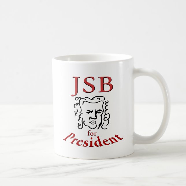 Bach for President Coffee Mug (Right)