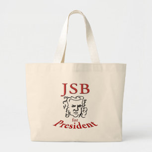 Bach for President Large Tote Bag