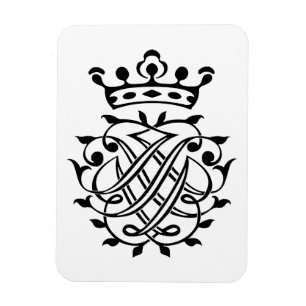 Bach Insignia, Siegel, Seal, Crest, Monogram Magnet