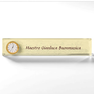 Bach Partita Manuscript Nameplate