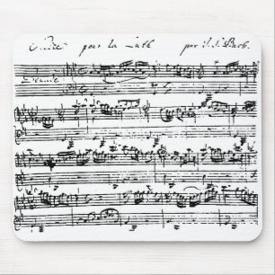 Bach score mousepad