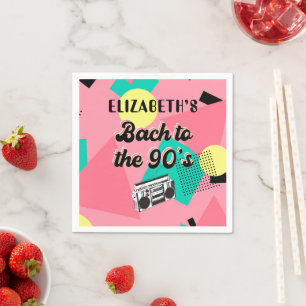 Bach To The 90's Bachelorette  Napkin
