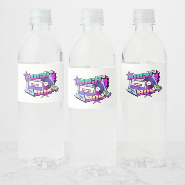bach to the 90s water bottle label (Bottles)