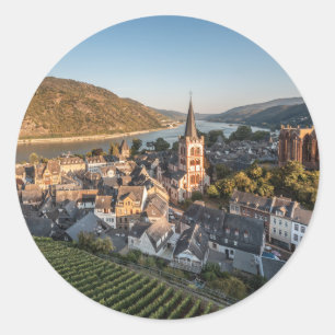 Bacharach Germany Classic Round Sticker