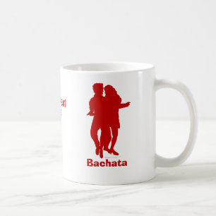 Bachata Bachata Dancers Silhouette Custom Coffee Mug