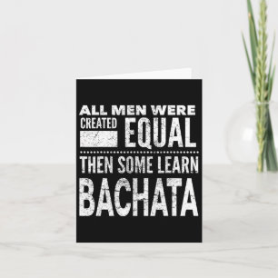 Bachata Dancing Latin Lover Dancers Fun Men Dance Card