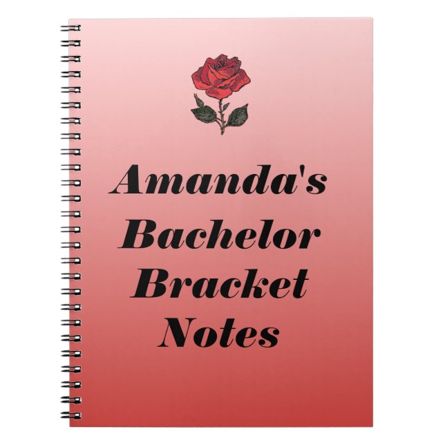 Bachelor Bracket Notes Notebook (Front)