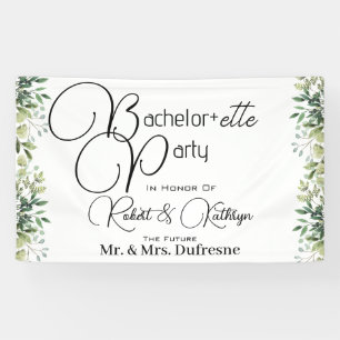 Bachelor+ette Party Foliage Banner