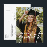 Bachelor of Science Custom Graduate Photo Announcement Postcard<br><div class="desc">Introducing our "Bachelor of Science Custom Graduate Photo Graduation Announcement Postcard" – a personalized and celebratory way to announce the achievement of your bachelor's degree. This postcard features a customizable photo of the graduate alongside their degree title, capturing the essence of this significant milestone. Customize every detail to make this...</div>