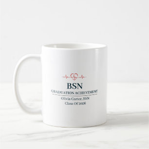 Bachelor of Science in Nursing Custom Name Year  Coffee Mug