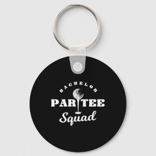 Bachelor Par-tee Squad Funny Golf Bachelor Party P Keychain