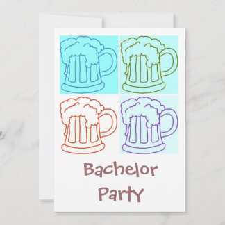 Bachelor Party Beer Invitation