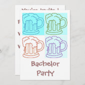 Bachelor Party Beer Invitation (Front/Back)