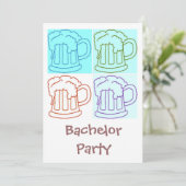 Bachelor Party Beer Invitation (Standing Front)