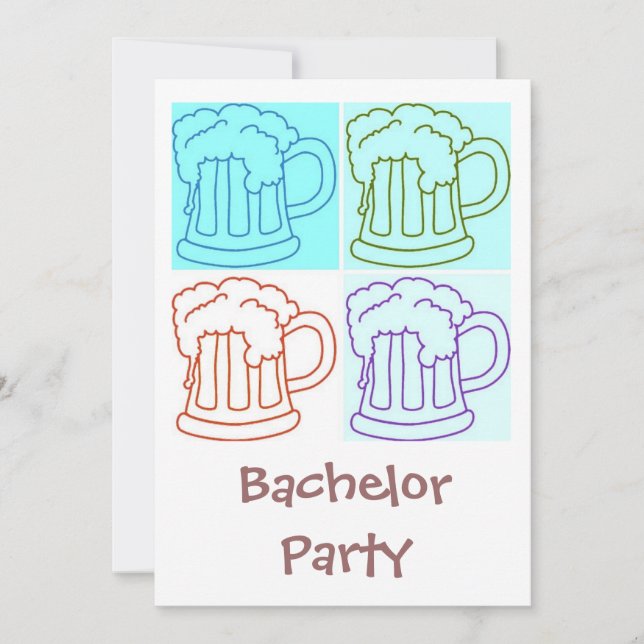 Bachelor Party Beer Invitation (Front)