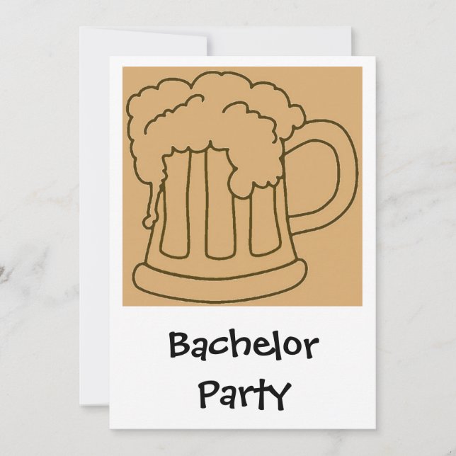 Bachelor Party Beer Invitation (Front)