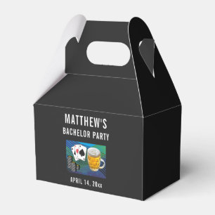 Bachelor Party Beer Poker Wedding Favor Box