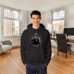 Bachelor party black white photo man myth legend hoodie<br><div class="desc">Celebrate his special day in style with this personalized t-shirt! Featuring a classic black background and bold text that reads: "The Man, The Myth, The Legend." Customize the design by adding his name and a favourite photo to make it truly unique. This t-shirt is the perfect gift for a legendary...</div>